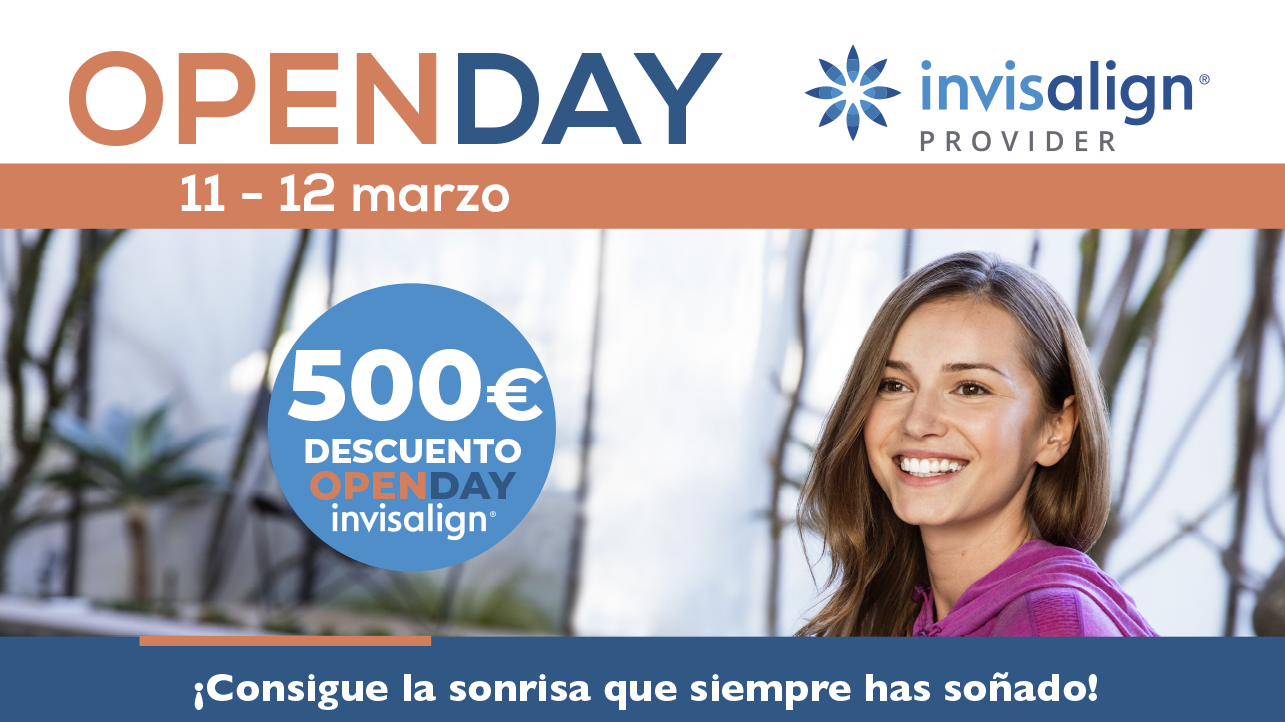 Promoción de Invisalign en Openday con un descuento de 500€, el 11 y 12 de marzo en la Clínica Dental Morales Cervera en Palencia