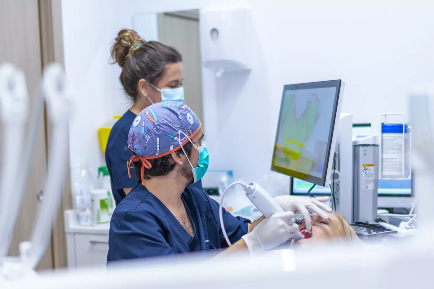 Paciente en tratamiento en clínica Morales Cervera